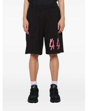 44 Label Group Printed Shorts - Black