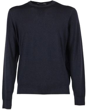 FILIPPO DE LAURENTIIS Crew-Neck Jumper - Blue