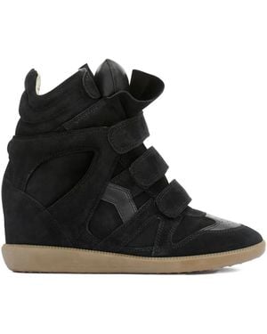 Isabel Marant Bekett Leather Trainers - Black