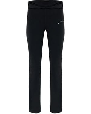 MISBHV Branding-Detail Flared Trousers - Blue