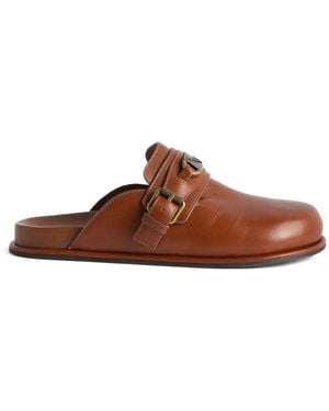 Zadig & Voltaire Angie Gourmette Leather Mules - Brown