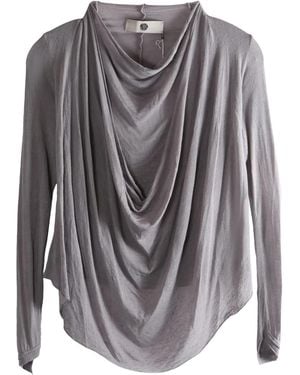 Marc Le Bihan Draped Top - Grey