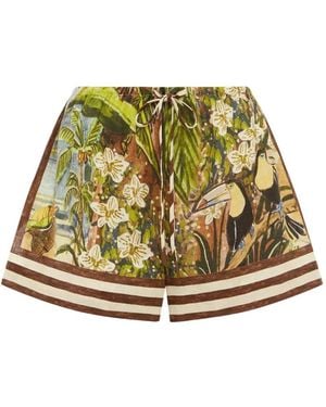 ALÉMAIS Toucan Tango Shorts - Green