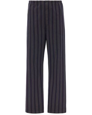 Maison Margiela Pantalones a rayas - Azul