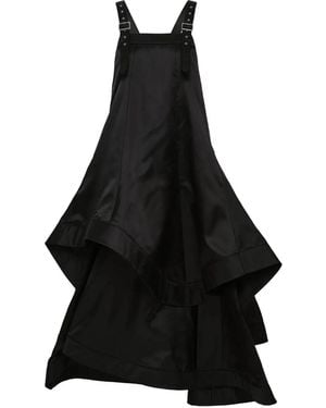 Noir Kei Ninomiya Robe Courte À Design Superposé - Noir