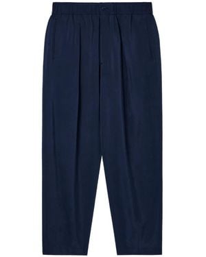 Giorgio Armani Pantalon À Design Plissé - Blue