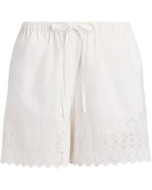 Polo Ralph Lauren Cotton Eyelet Short - White