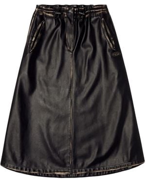 DIESEL 'O-Blivion' Midi Skirt - Black