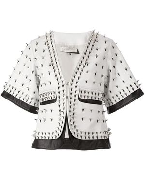 ANREALAGE Pearl Embellished Jacket - White