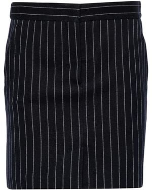 Max Mara Kircsh ストライプ ミニスカート - ブラック
