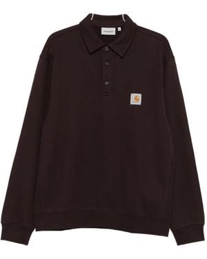 Carhartt Logo-Patch Polo Sweatshirt - Nero