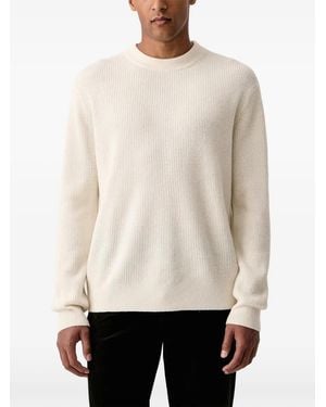 Les Deux Gerippter Pullover - Weiß
