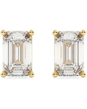Diamond Essentials Emerald-Cut Diamond Earrings - White