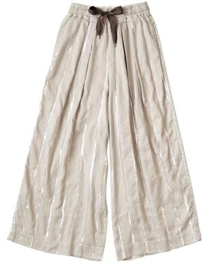 Kapital Phillies Stripe Pants - Natural