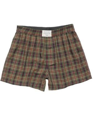 Acne Studios Casual Check Shorts - Brown
