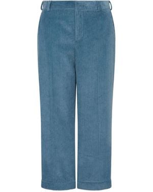 Moschino Pantalon En Velours Côtelé - Blue