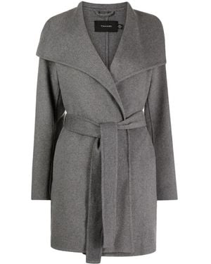 Tahari Cappotto A Portafoglio Con Cintura - Grigio