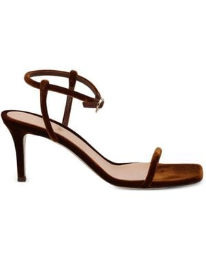 Gianvito Rossi Velvet Sandals - Brown