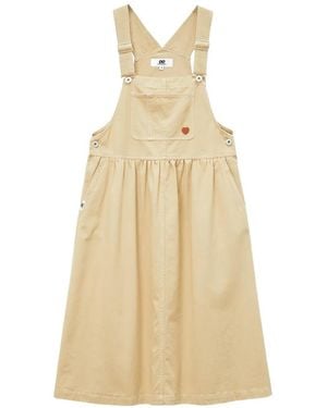 Chocoolate Straps Pocket Dress - Natural