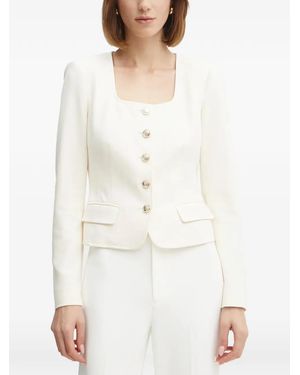 MARCIANO BY GUESS Button Square-Neck Top - White