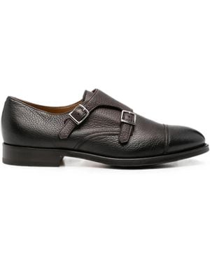 Doucal's Monk-Schuhe Aus Leder - Schwarz