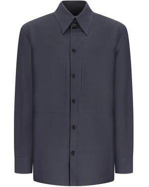 Jil Sander ポケットディテール シャツ - ブルー