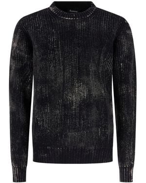 AROVESCIO Ribbed-Knit Jumper - Blue