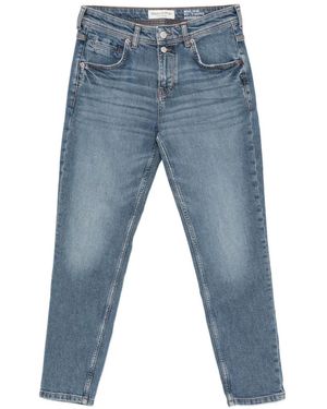 Marc O' Polo Theda Cropped Boyfriend-Fit Jeans - Blue