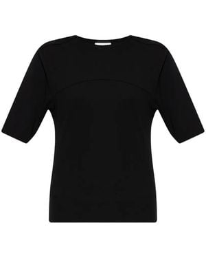 Jil Sander Haut À Fente Au Dos - Black
