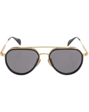 David Beckham Pilot-Frame Sunglasses - Metallic