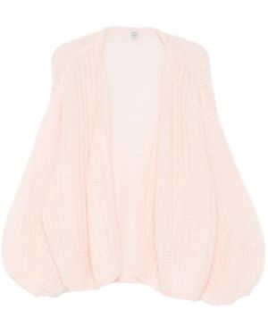 TOTEME Opengebreid Vest - Roze