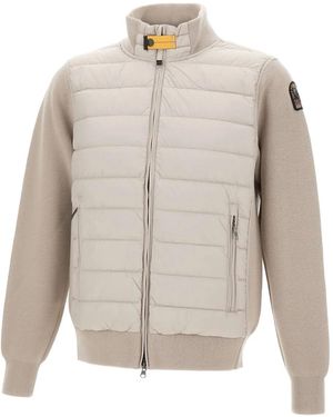 Parajumpers Zip Pockets Hybrid Sweater - White