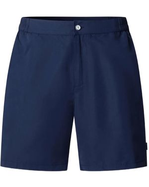 Hackett Button-Fastening Tailored Swim Shorts - Blue