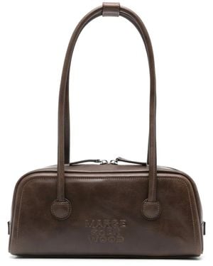 Marge Sherwood Borsa A Spalla Con Logo Goffrato - Marrone
