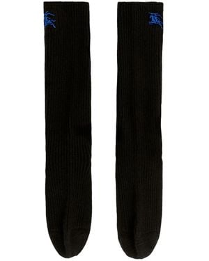 Burberry Polo Pony-Embroidered Socks - Black