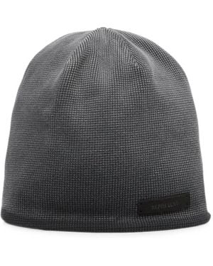 Represent Waffle-Knit Beanie Hat - Grey