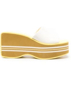 Chloé Swimming Cool Wedge Sabot - Natural