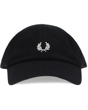 Fred Perry Classic Piqué Baseball Cap - Black