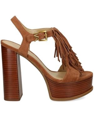 MICHAEL Michael Kors Indra Tassel Sandals - Brown