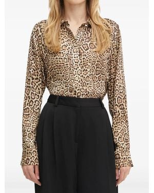 Guess Leopard-Print Shirt - Black