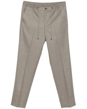 Corneliani Pantalon De Tailleur À Lien De Resserrage - Grey