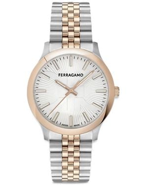 Ferragamo Duo Pair 40Mm Watch - Metallic