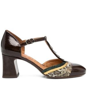 Chie Mihara Filly T-Bar Heeled Pumps - Brown