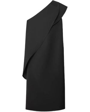 Tory Burch One-Shoulder Midi Dress - Black