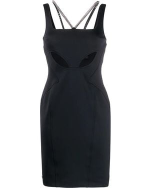 Philipp Plein Cut-out Mini Dress - Black