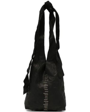Ma+ Sac Cabas En Cuir À Rabat - Noir