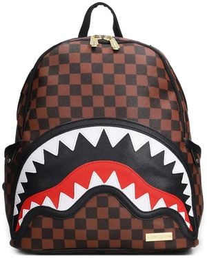 Sprayground Backpack In Brown Pvc - Red
