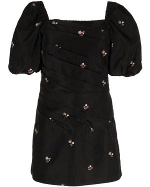 Sea Gedrapeerde Mini-Jurk - Zwart