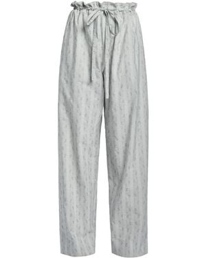 Erdem Floral-Print Trousers - Grey