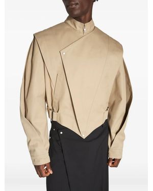 Mugler Giacca Asimmetrica - Neutro